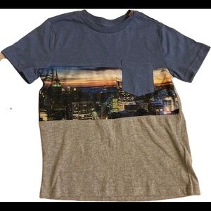 NWT CD Copper Denim Skyline Blue Gray Boys Tee Shirt 6